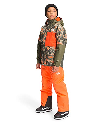 The North Face Boys' Freedom Extreme Insulated Jacket, New Taupe Green Marbled Camo Print, Large #TOP2