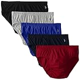 U.S. POLO ASSN. Men's Low-Rise Brief 5-Pack