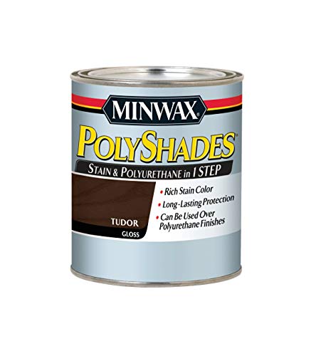 Minwax PolyShades Wood Stain + Polyurethane Finish – Quart, Tudor,