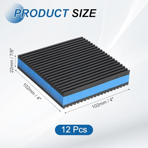 Plot anti-vibration pour climatiseur et compresseur d'air | Tapis caoutchouc EVA de 4x4" - 2