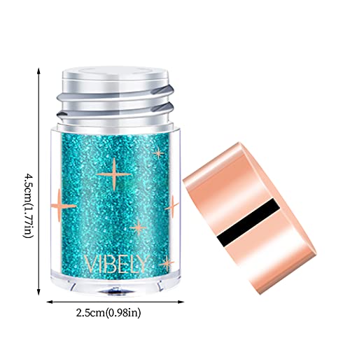 Singove Fine Glitter, Body Glitter, 15 Assorted Color Arts And Craft Glitter, Eyeshadow Makeup Nail Art Pigment Glitter, Glitter For Slime (M, M) #TOP2