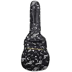 Tamkyo Étui pour guitare acoustique, sac à dos pour guitare acoustique de 99/101/104 cm avec double sangles et poignées… - Les Beatles, Paul McCartney, John Lennon, RIngo Starr, George Harrison