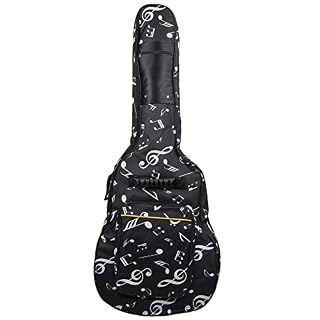 Gfhrisyty Étui pour guitare acoustique de 39/40/41″ avec poignées renforcées une double bandoulière - Les Beatles, Paul McCartney, John Lennon, RIngo Starr, George Harrison