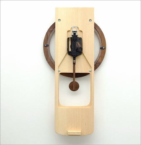 Amazon.co.jp: 掛け時計 木製 おしゃれ ブナ材 天然木 無垢 文字盤なし