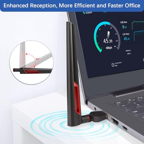 Superbat WiFi Aerial 6E Antenna Tri Band 2.4GHz 5GHz 6GHz RP-SMA Male Antenna 2Pcs for WiFi Router, PC Desktop, PCIe Network Card, USB Adapter, Gaming Motherboard etc - Image 3