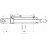 Category 1 Hydraulic Top Link 14 3/16 - 18 1/2