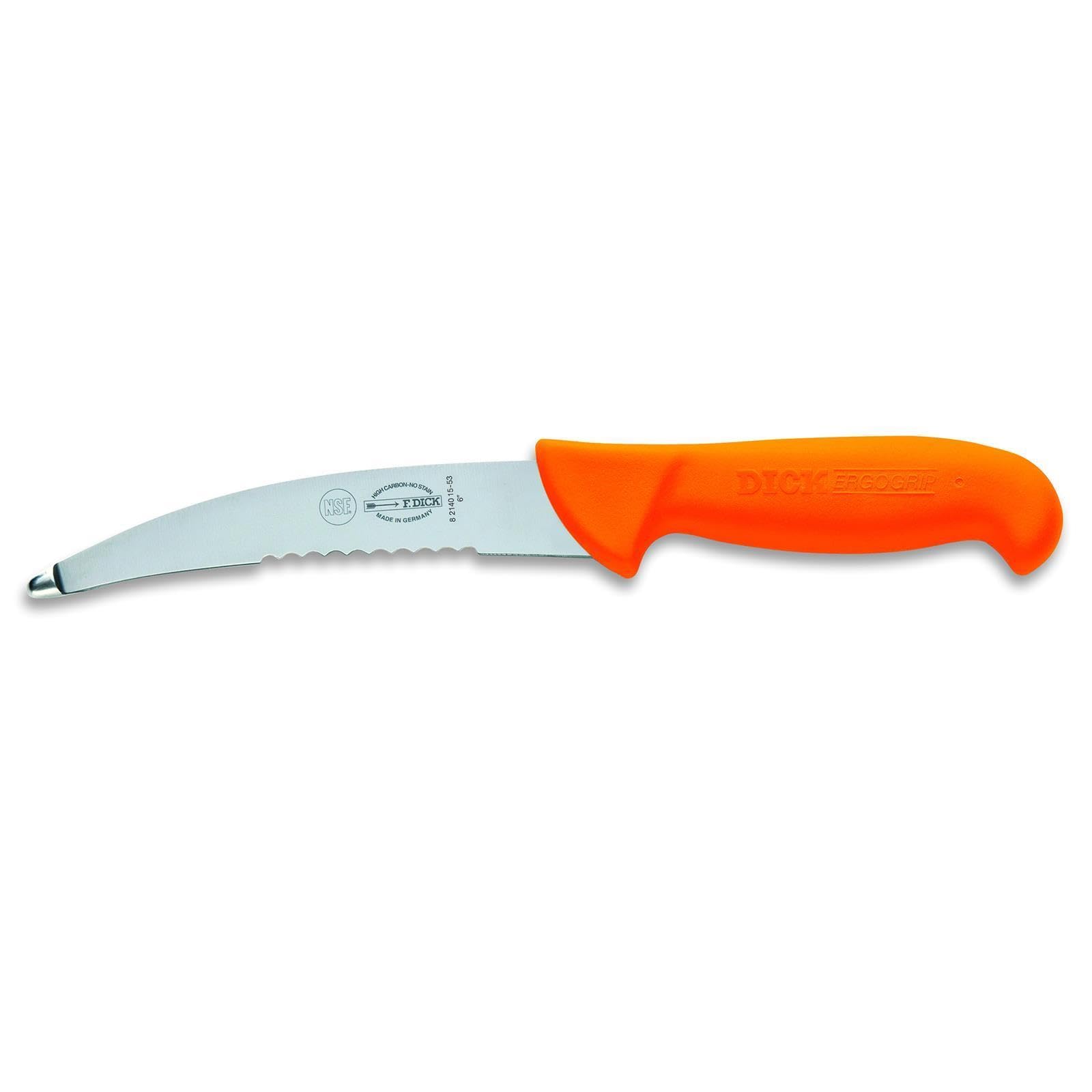 Dick 2-teiliges Jagd-Messerset mit orangefarbenen Griffen