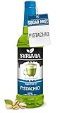 Syruvia Sugar Free Coffee Syrup, Pistachio Flavored Syrup for Drinks and Desserts – 25.4 fl oz