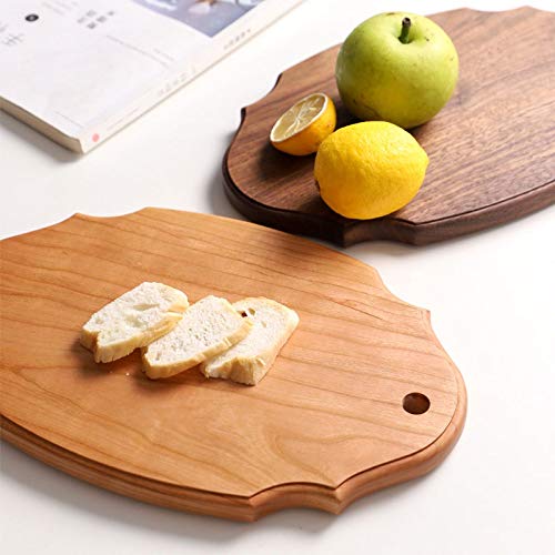 Tagliere da Cucina in Legno di Noce per Carne, Formaggio, Pane, Verdure, Frutta, Adatto per Coltelli da Cucina, D,D