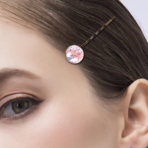 Horquillas para el pelo que no dañan el cabello con diseño floral elegante 5