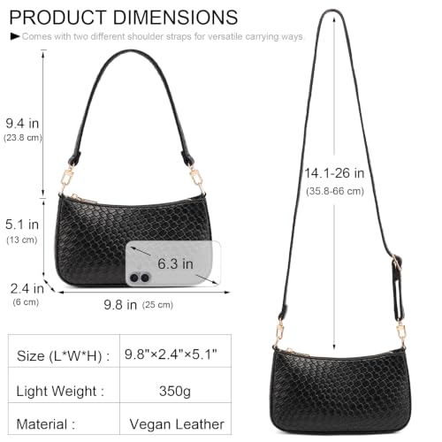 Image of Shoulder Bag for Women Retro Hobo Handbags Cross Body Purses