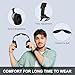 Daysnew Wireless Headphones for Watching TV with Charging Station and RF Transmitter, Comfortable TV Headset for Seniors, Compatible with All TVs, Black and Silver