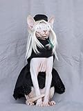 [Anwendbar] Katzenkleidung kann im Herbst und Winter getragen werden, geeignet für Sphynx und andere haarlose Katzen, geeignet für den täglichen Gebrauch, als Pyjama, als Partykleidung, für festliche Anlässe usw.