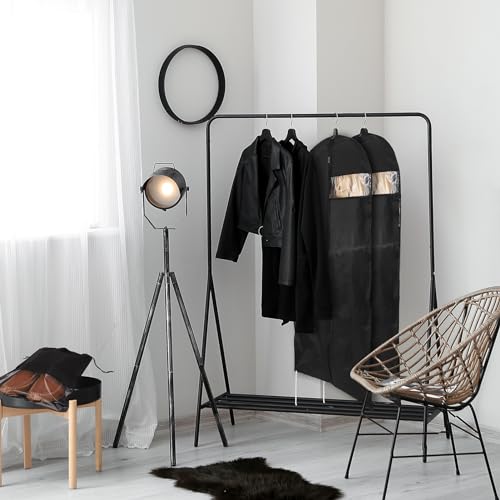 Livdouyu 2 Stück Kleidersäcke mit Schuhbeutel, 140 x 60cm Kleidersack mit Reißverschluss Wasser Staubdichter Kleidersäcke Faltbarer Staubschutz zur Aufbewahrung Kleiderhülle für Kleider Hemden