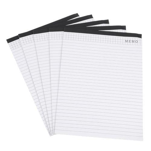Blocs-notes A4 papier blanc lot de 5 réunion bureau école
