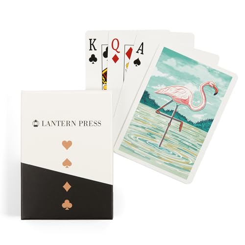 Baraja de cartas Poker Lantern Press Graphic Pastel Flamenco