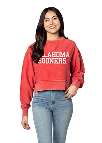 Image of chicka-d NCAA womens Corded Boxy Pullover