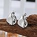 Kyerlyn Chunky Silver Earrings for Women, 14K Silver Plated Geometric Dangle Drop Earrings Statement Irregular Chunky Stud Trendy Hypoallergenic Fashion Jewelry Gift