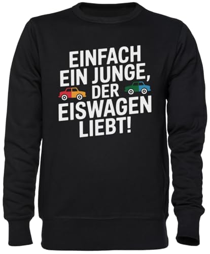 Sweat-shirt imprimé Eiswagen noir idéal pour vos sorties décontractées en ville
