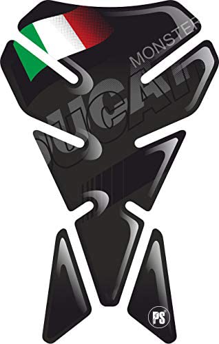 Paraserbatoio In Resina 3D Per Ducati Hypermotard 796 - Nero - Foto 5