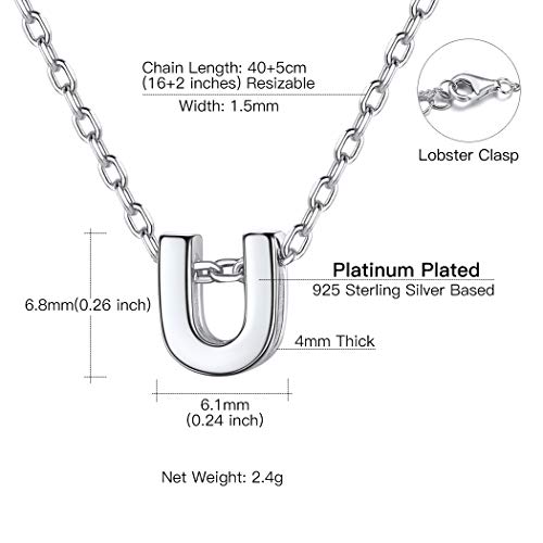 Collier initiale U argent Suplight, le cadeau parfait pour célébrer les fêtes - 6