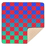 Baby-Gymnastik- und Aktivitätsmatte mit buntem Muster, weich, dick, für den Boden, leicht, für Babys, Spiel, Bauch, für Babys, Kleinkinder, 127 x 127 cm