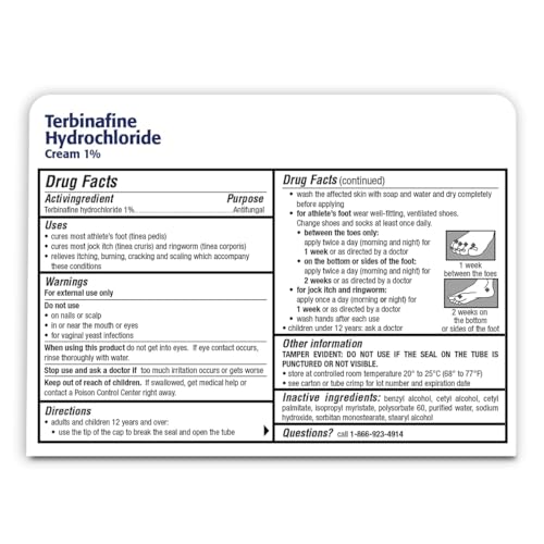 taro terbinafine hydrochloride antifungal cream 1 - athletes foot cream extra strength relieves itching amp burning cures most athlete39s foot jock itch amp ringworm 1 oz