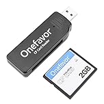 Compact Flash Cards Reader USB2.0 Memory Card Reader Adapter - Plug & Play and Compatible with Windows & Mac (With CF 2G card)