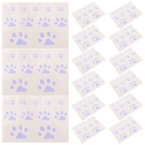 SOESFOUFU 20 tatuajes temporales de huellas de gato - Tatuajes temporales que cambian de color con la temperatura - Adhesivos de maquillaje de gato sensibles al calor para muñeca, cuerpo y cuello