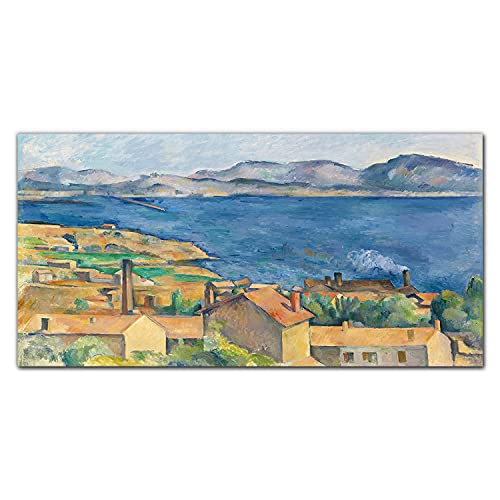 Impression sur verre acrylique Baie de Marseille Cézanne pour illuminer votre décoration intérieure