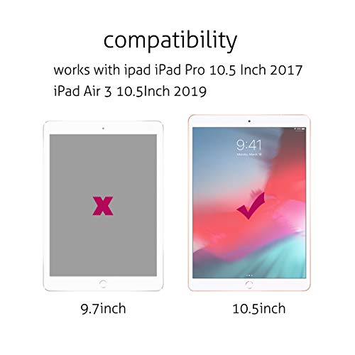 Ailun 2Pack Screen Protector for iPad Pro 10.5 2017 iPad Air 3 2019 10.5 Inch Tempered Glass 9H Hardness Apple Pencil Compatible Ultra Clear Anti Scratch Case Friendly by Ailun - Image 3