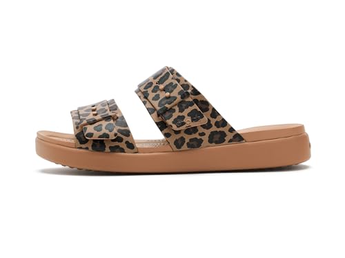 Crocs Brooklyn Buckle Low Low Animal Sandales Femmes SepiaLeopard - vue 6