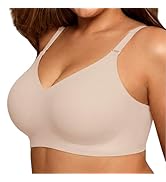 COCOMARTS Jelly Bras for Women No Underwire Push Up Seamless Supportive Plunge Bra Full Coverage ...