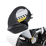 Fluher 1 PC Car Snail Air Horn, 12V Waterproof and Dustproof Modified Super Loud Horn with Full and Loud, 510Hz Horn Speaker Replacement, Universal for Most Cars Motorcycles Accessories (Black)