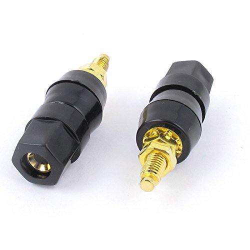 Conectores banana hembra Aexit 2 piezas negro miniatura 1