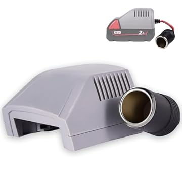 Adattatore TONSIM per batteria 18V Milwaukee – Convertitore Step-Down con porta accendisigari per apparecchiature auto 12V e utensili elettrici – Compatibile con tutte le batterie 18V Milwaukee