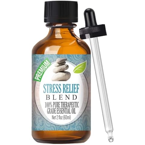 Healing Solutions Stress Relief Blend Essential Oil - 100% Pure Therapeutic Grade - 60ml - Aromatherapy Oils Cover