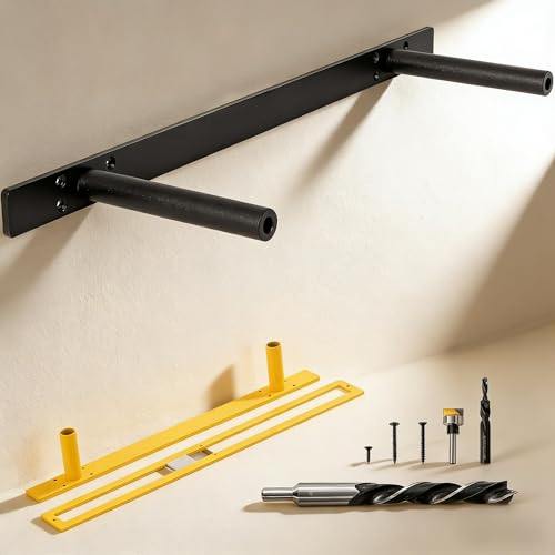 PICESA 22 Heavy-Duty Hidden Floating Shelf Bracket 210 LBS Max Load (Mounted on Studs) Floating Mantel Bracket for Fireplace & Wall Shelves Includes Premium Installation Kit22 inch Brackets