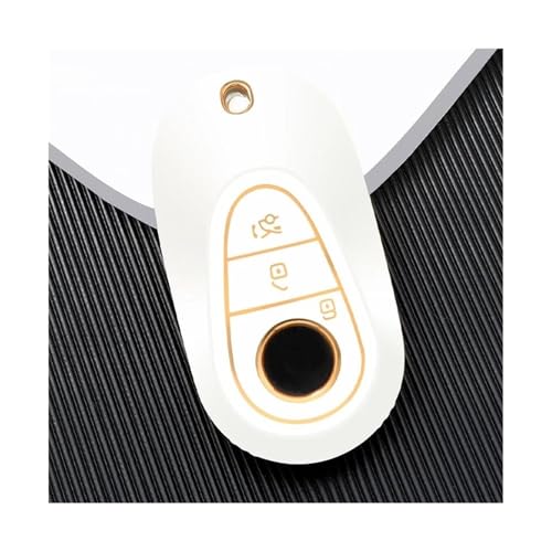 Coque clé Mercedes Classe C W206 en TPU premium Blanc Élégant
