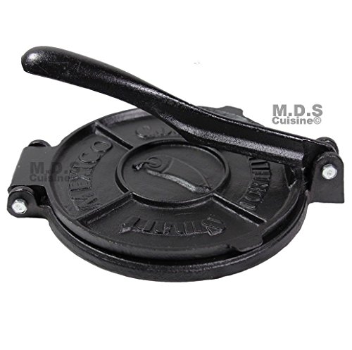 Tortilla Press 8" Inch Heavy Cast Iron NEW Tortilla Maker Authentic Tortillas