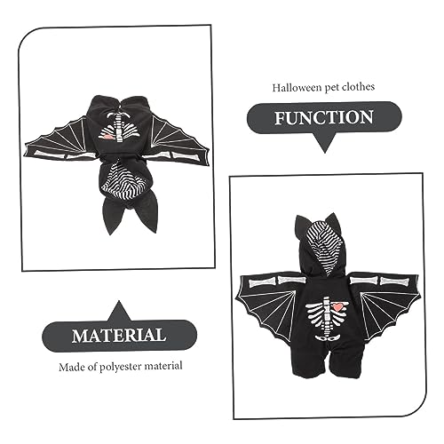 Disfraz para perro estilo murciélago Halloween miniatura 5