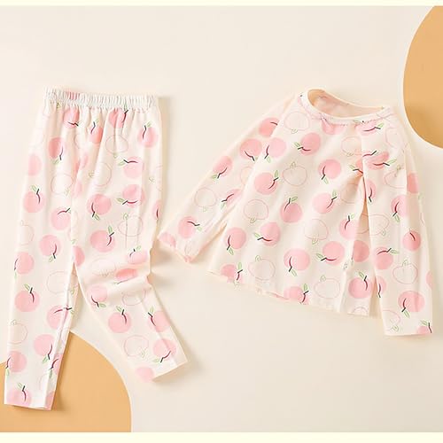 Kids Boys Girls Soft Cotton 𝐏a𝐣amas Set Toddler Cartoon Print 𝐋oun𝐠ewear Comfort Long Sleeve 𝐒lee𝐩wear with Pants2