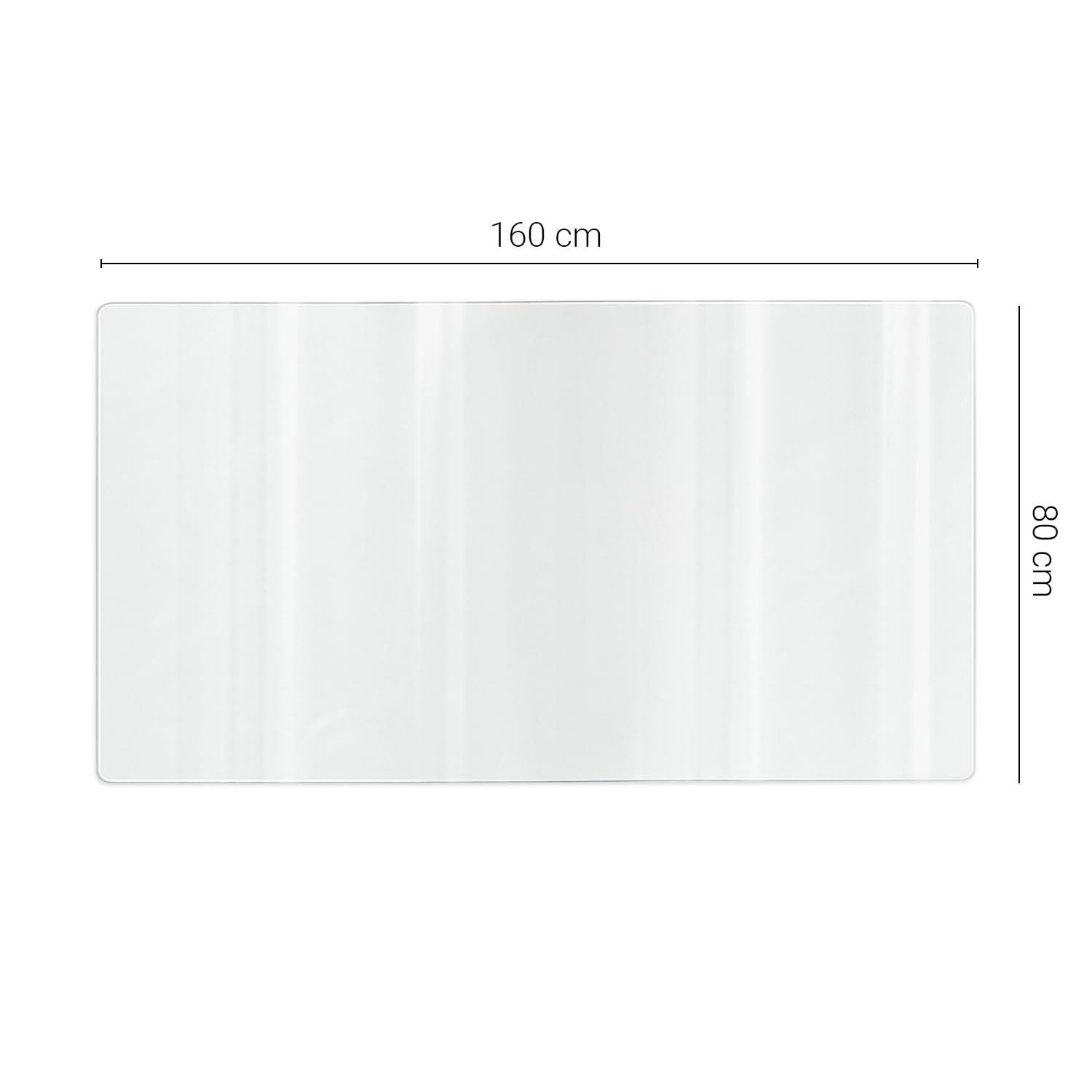 Tulup Sottomano Da Scrivania XL 160x80 cm Rettangolare Lavabile Tappetino Protettivo PVC Impermeabile Antiscivolo Plastificata Per Cucina el Camera Bordi Rotondi Pellicola Antimacchia