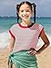 Seiciviy Girls Summer Fall Cute Tops School Picture Day Teen Tween Sweater Vest Striped Short Sleeve Trendy Knit Vest Red