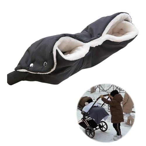 Guantes de Silla de Paseo,Guantes de Cochecito,Manoplas para Cochecito Impermeable a Prueba de Viento Para Extra Grueso Cálido Invierno Cochecito de Bebé Guante para Todos los Cochecitos