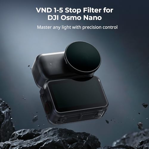 Image of SmallRig Nano VND 1-5 Stop Filter for DJI Osmo Nano, Variable ND2-ND32 Filter, Adjustable ND Filters, Made of Multicoated HD Optical Glass, Includes Storage Case