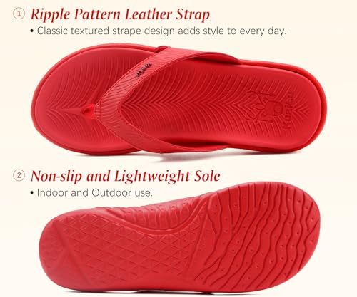 Image of KuaiLu Women's Orthotic Arch Support Flip Flop Sandals