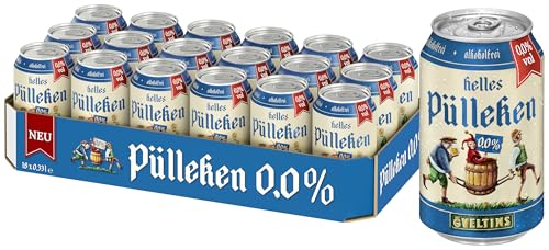 Helles Pülleken 0 0% Alkoholfrei EINWEG (18 x 0.33 l Dose)
