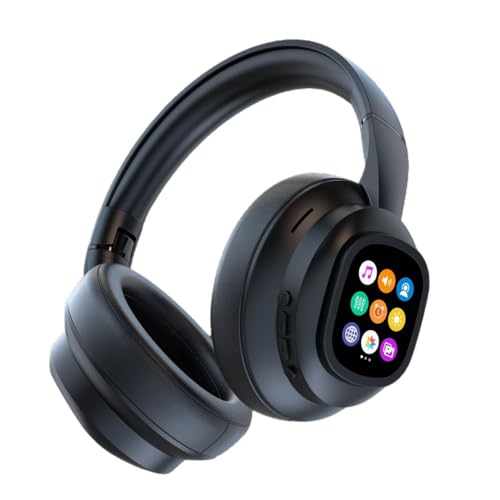 Agwuoetr -ANC930Plus Active Noise Cancelling Headphones Hybrid Wireless Headphone with Multi Magnetic Touch Control LED Screen