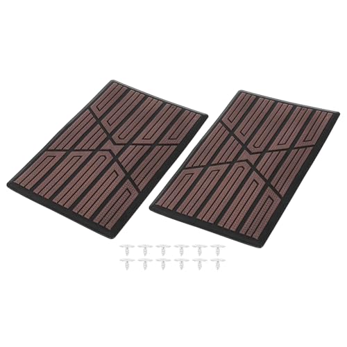 FUELHOOD フロアマット ペダルレストフットレスト カートラックフロアマット ユニバーサル 22.6x15x1 cm 2pcs コーヒー 内装パーツ アクセサリー